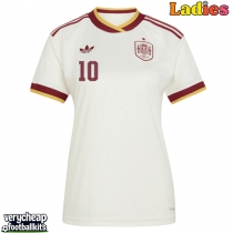 Spain Dani Olmo #10 Replica Away Shirt Ladies World Cup 2026 Short Sleeve